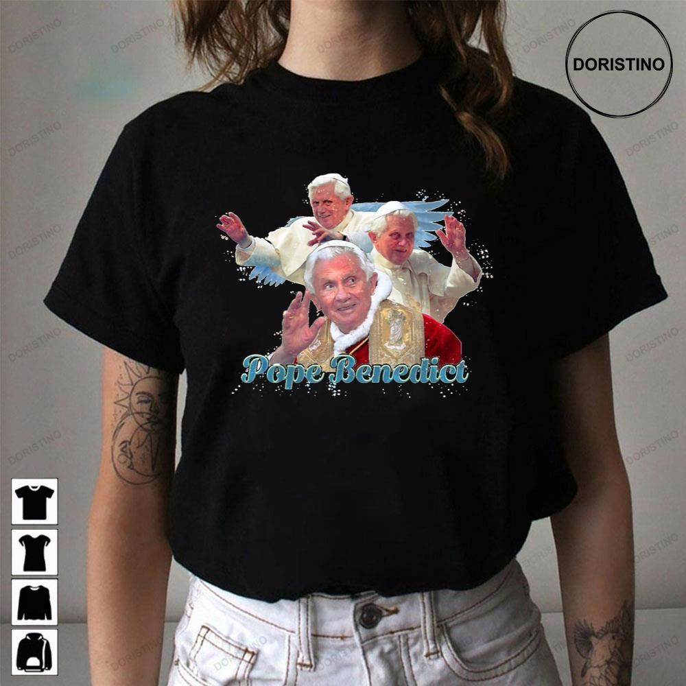 Pope Benedict Watercolor Art Awesome Shirts